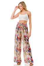 WOMEN'S STRETCH PLEATED PANTS: Jungle Grove
