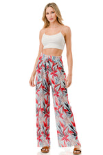 WOMEN'S STRETCH PLEATED PANTS: Island Oasis