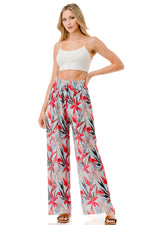 WOMEN'S STRETCH PLEATED PANTS: Island Oasis