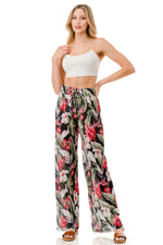 WOMEN'S STRETCH PLEATED PANTS: Calla Lily