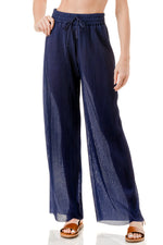 WOMEN'S STRETCH PLEATED PANTS: Solid