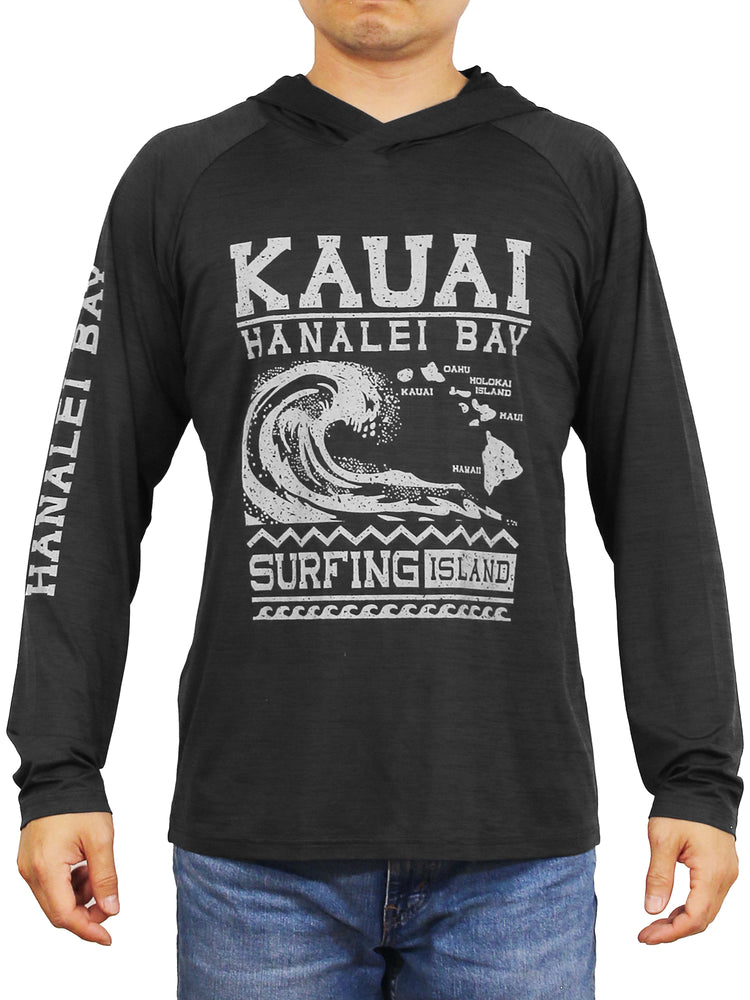 Men's Hoodie: Hanalei Bay Kauai