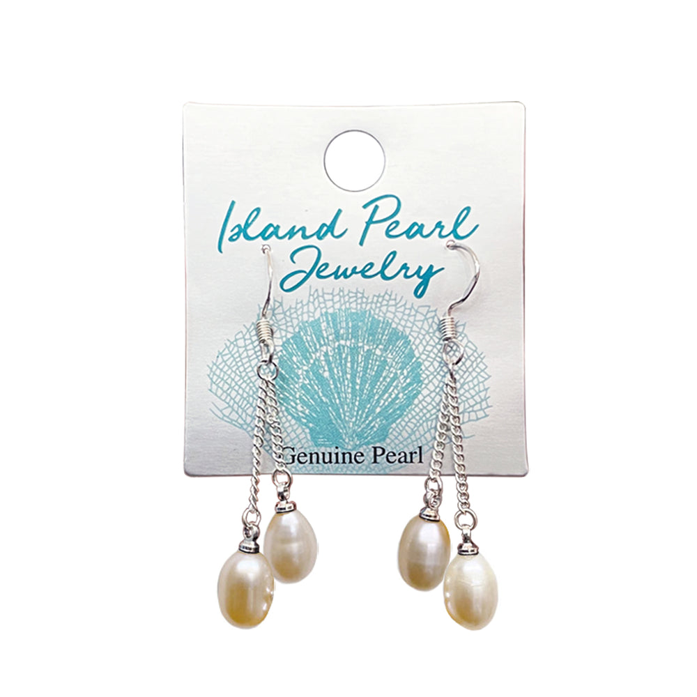 EARRING: Pearl - Fish Hook