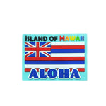 RUBBER MAGNET: Island Of Hawaii Aloha Flag