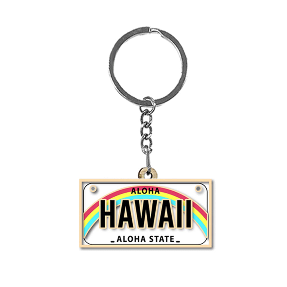 WOODEN KEYCHAIN: Hawaii Designs 4