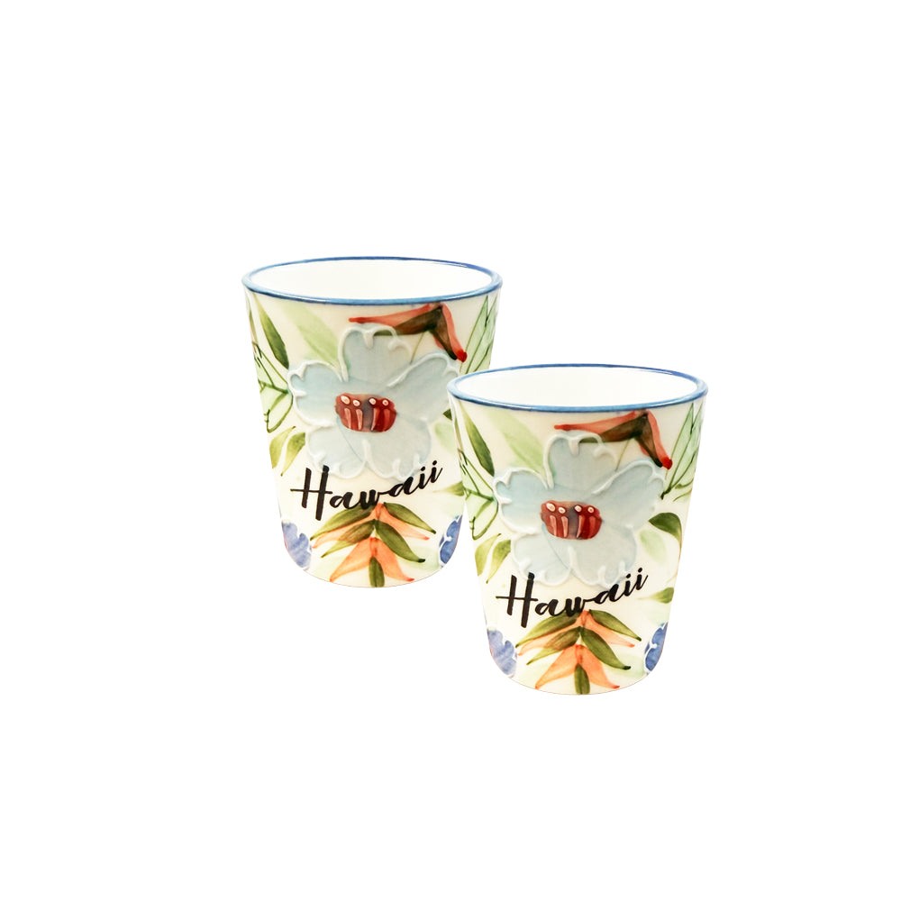 SHOT GLASS : Hawaii Flower