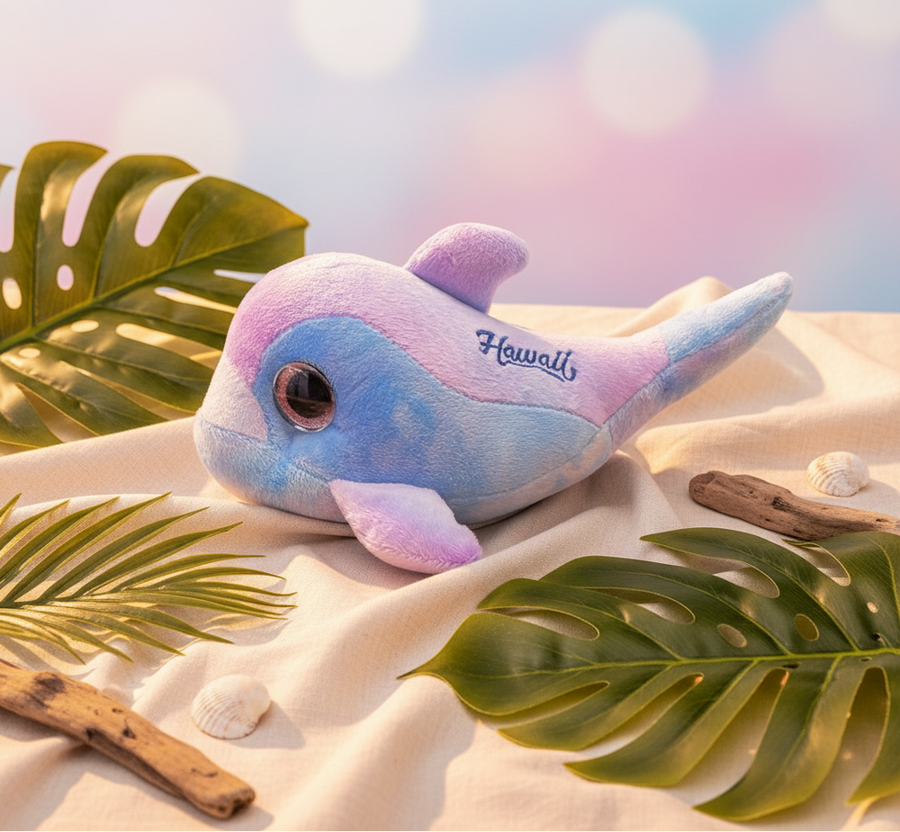 PLUSH: Dolphin-Hawaii - Purple
