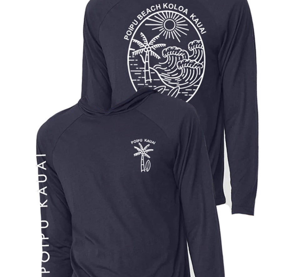Men's Hoodie: Poipu Beach Kauai