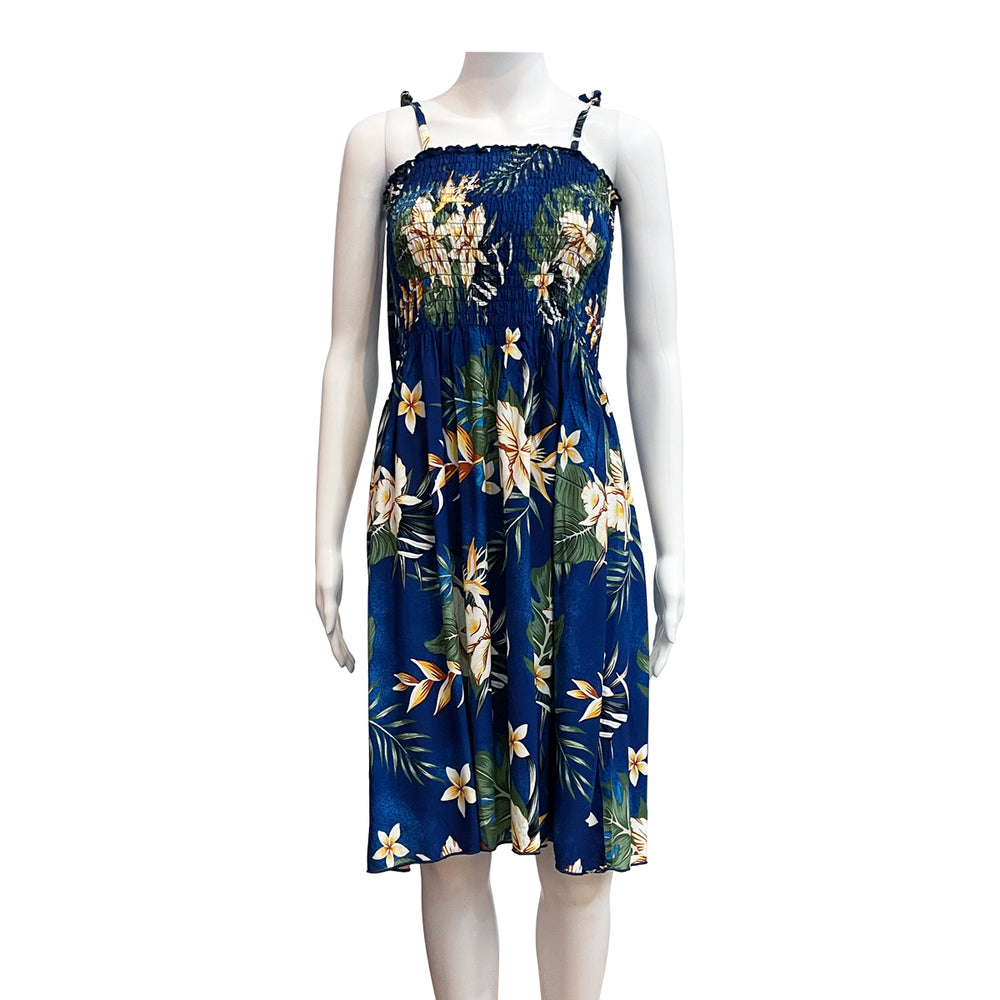 TUBE DRESS: Heliconia Monstera