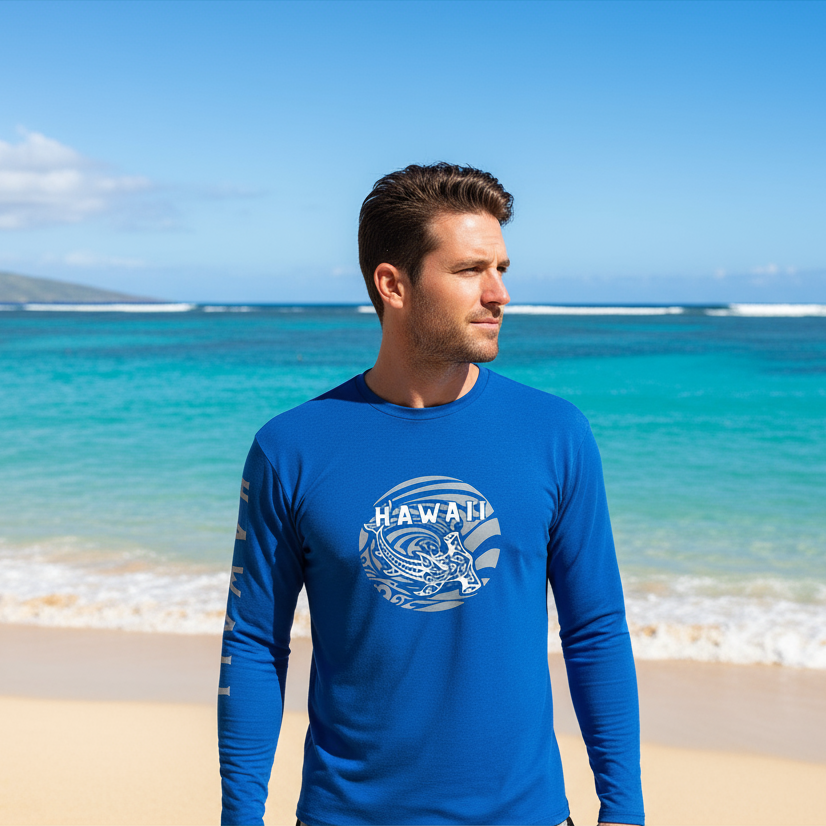 Cool Long Sleeve T-Shirt : Tapa Shark
