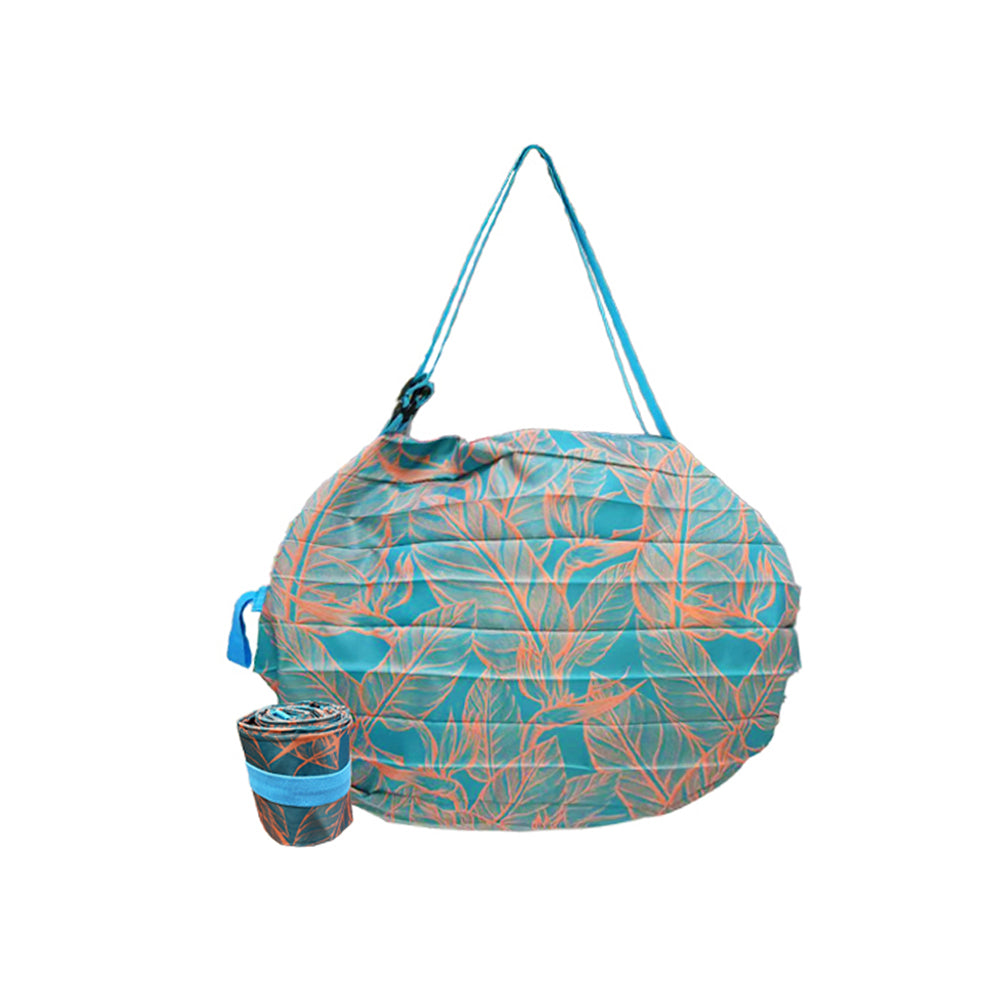 LARGE SHOULDER FOLDABLE BAG: Tropical Designs