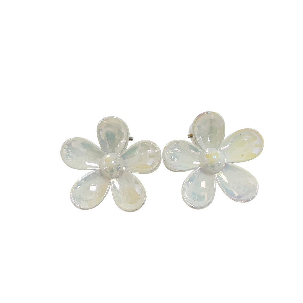 PLASTIC HAIR CLIP: Plumeria 2