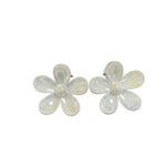 PLASTIC HAIR CLIP: Plumeria 2