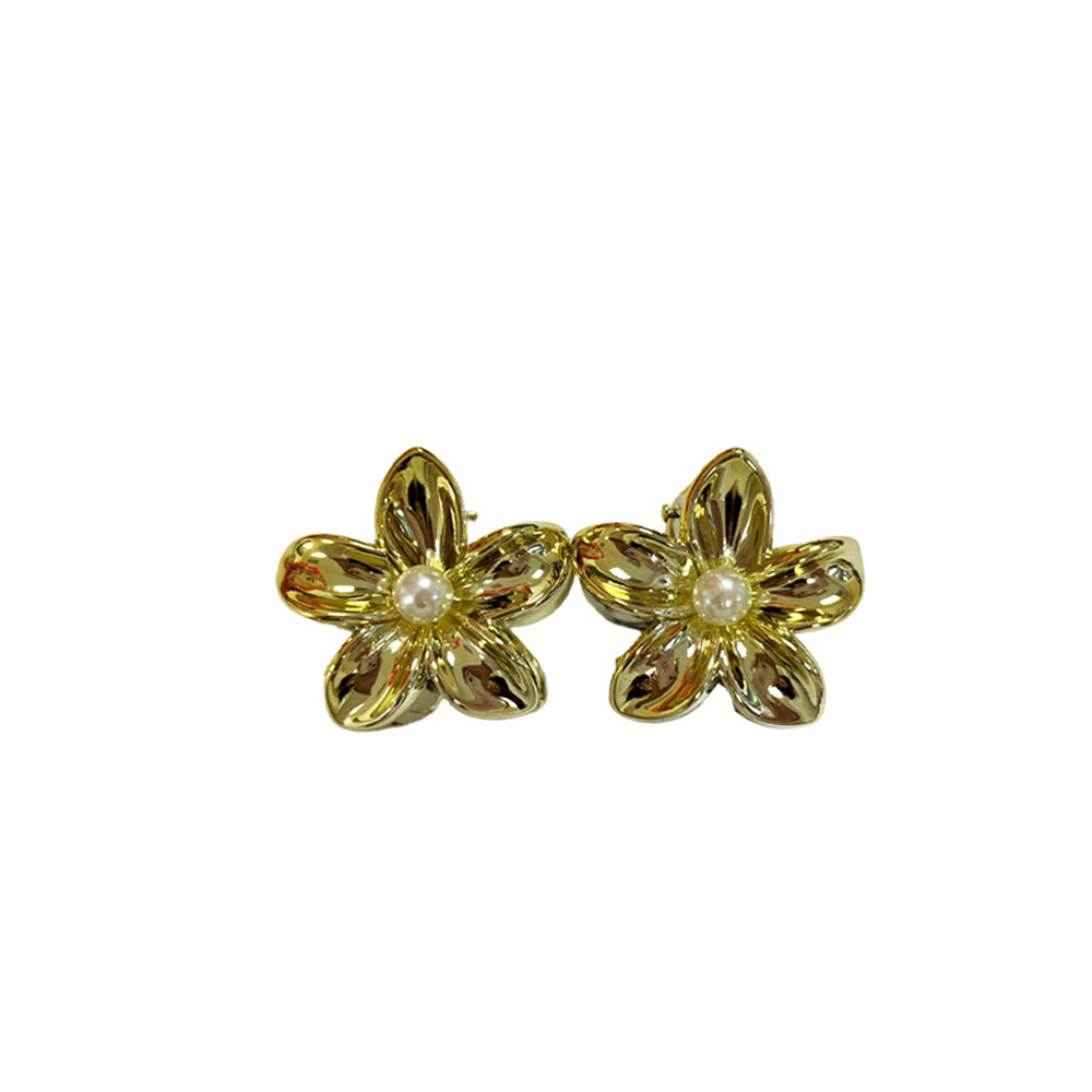 PLASTIC HAIR CLIP: Plumeria 3