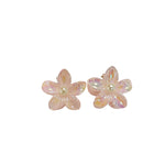 PLASTIC HAIR CLIP: Plumeria 3
