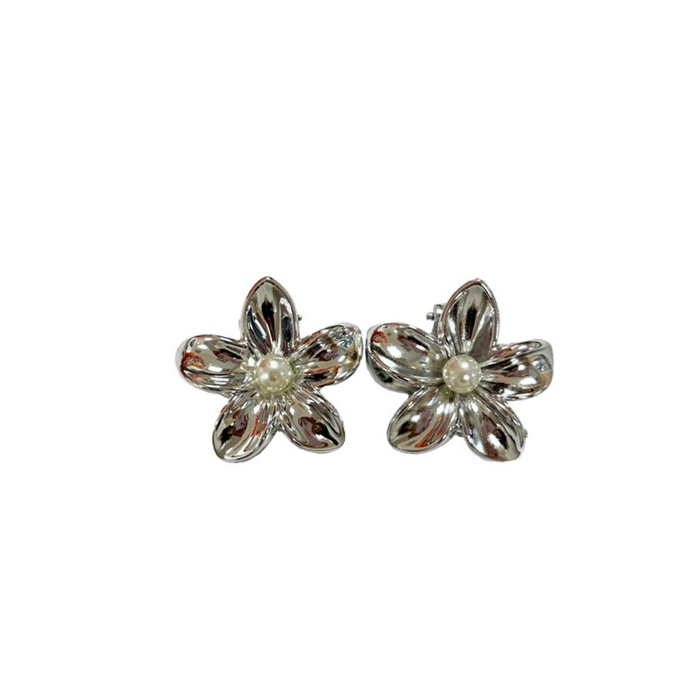 PLASTIC HAIR CLIP: Plumeria 3