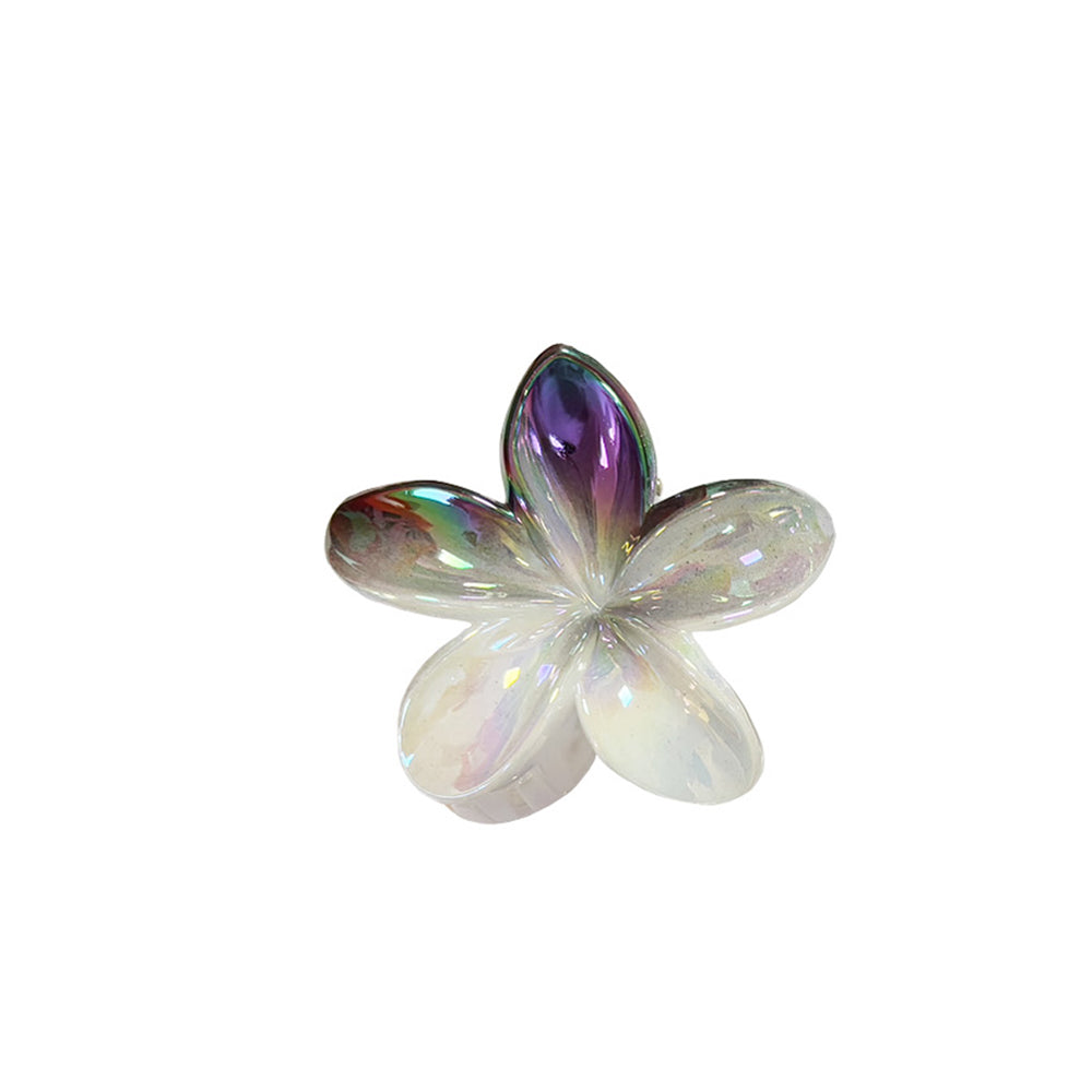 PLASTIC HAIR CLIP: Plumeria (Gradient)