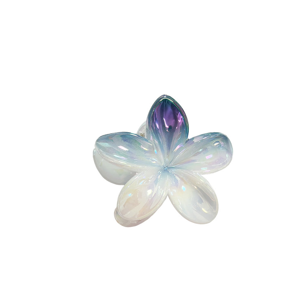 PLASTIC HAIR CLIP: Plumeria (Gradient)