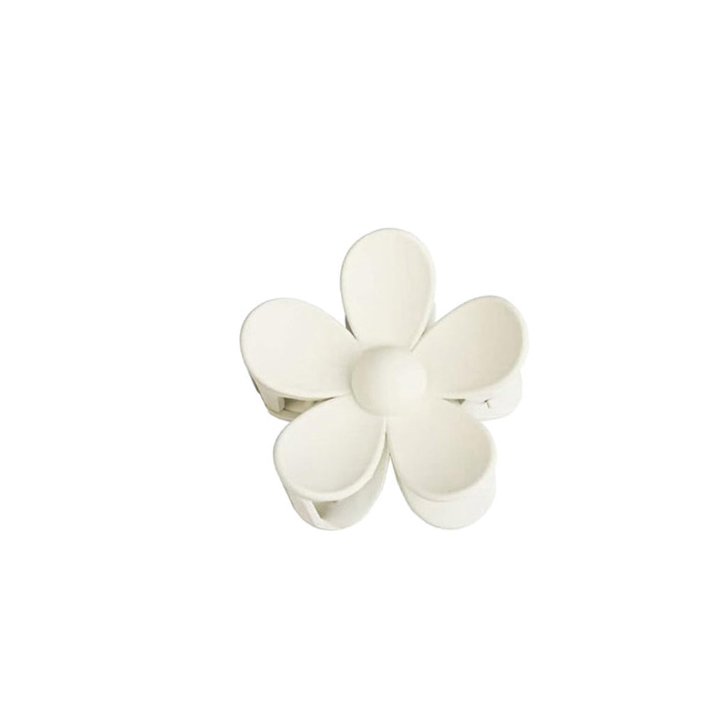 PLASTIC HAIR CLIP: Plumeria (Solid Colored)
