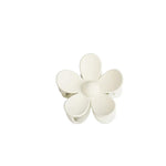 PLASTIC HAIR CLIP: Plumeria (Solid Colored)