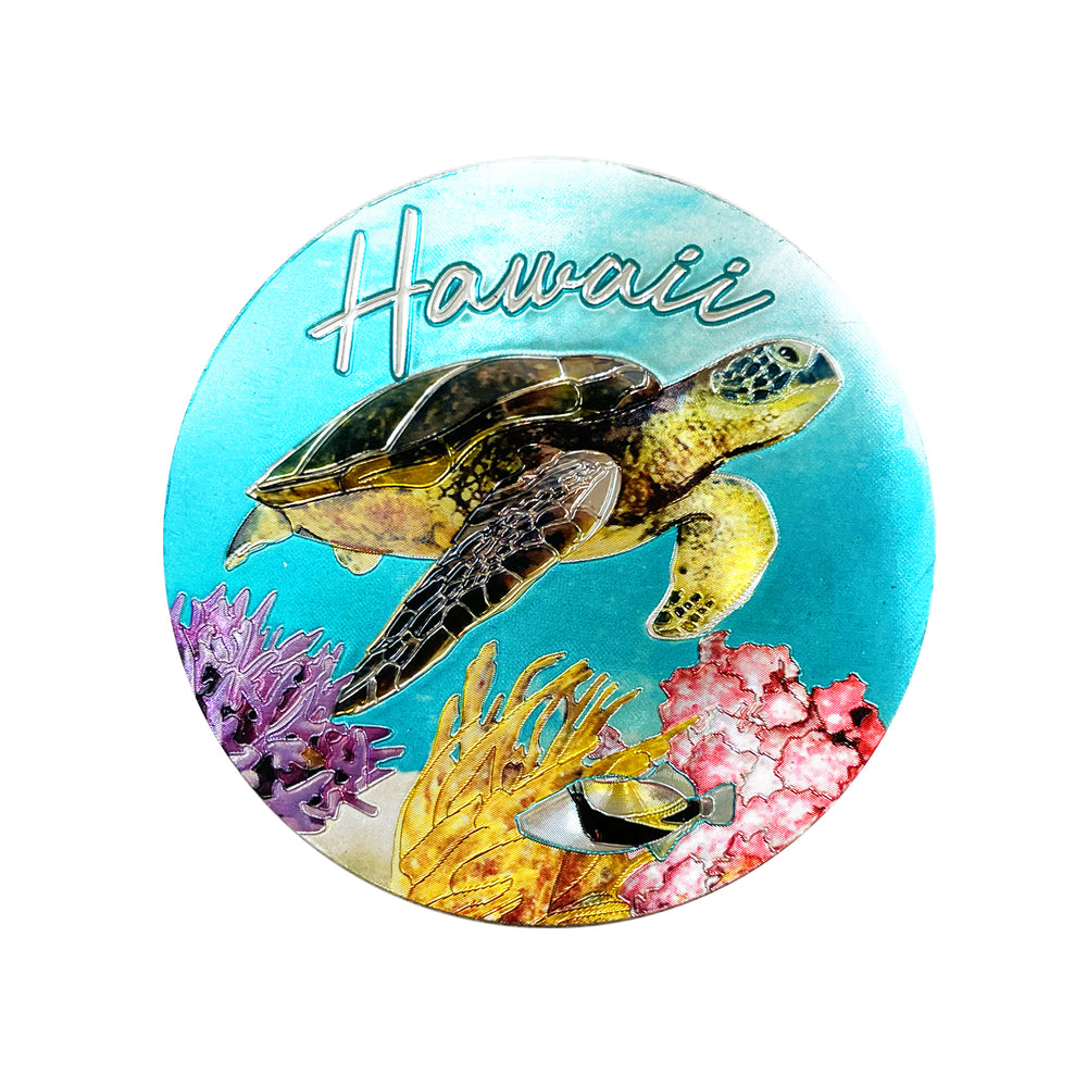 Magnet: HAWAII COASTER - TURTLES [6PCS Set]