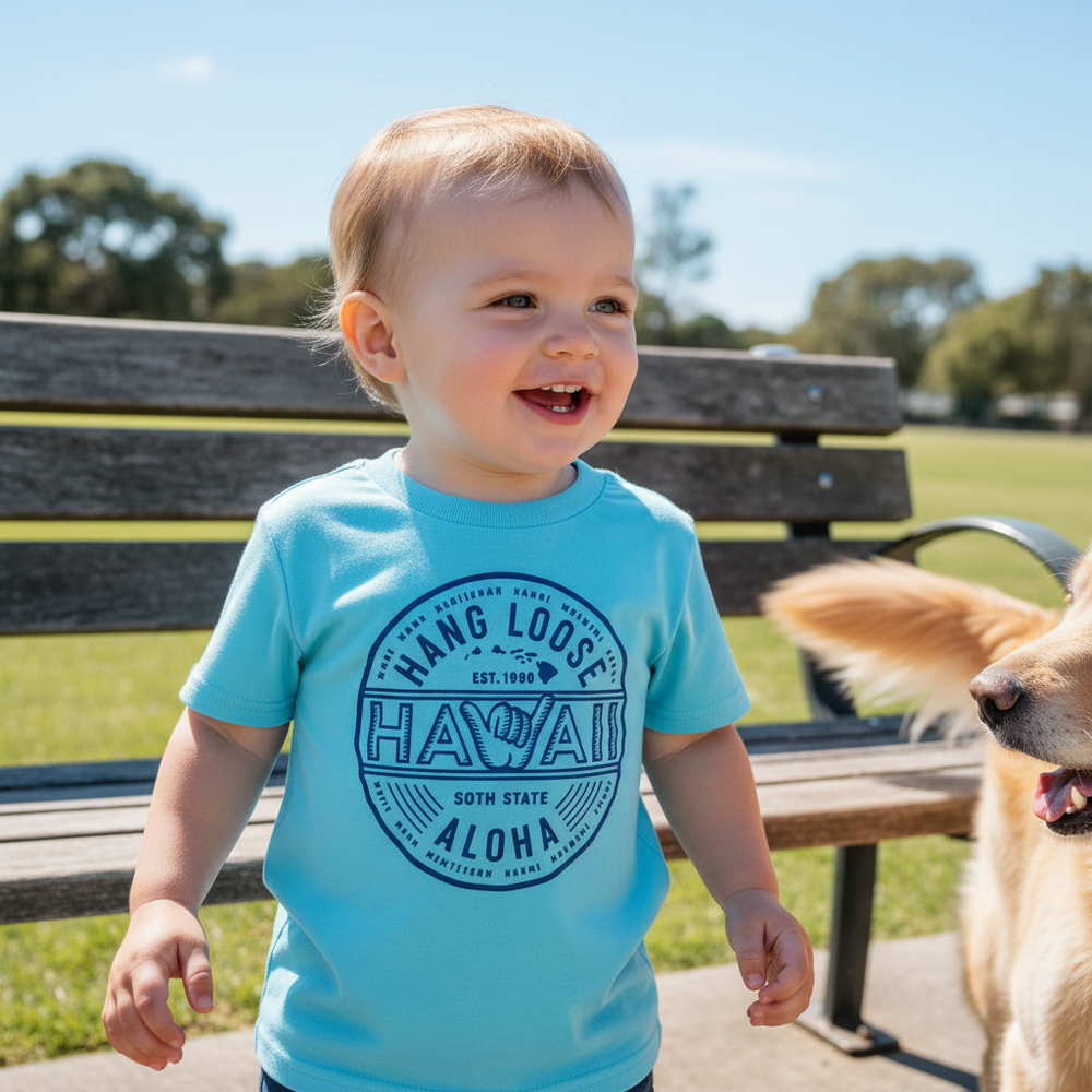 Kids' Cool Short Sleeve T-Shirt: SHAKA HAWAII