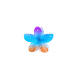 PLASTIC HAIR CLIP: Plumeria (Multi-Colored)