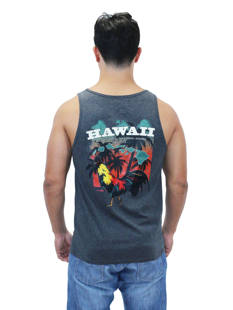 MEN'S TANK TOP: Hawaii Rooster