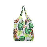 Foldable Reusable Shopping Bags LEAF - GREEN / BLUE