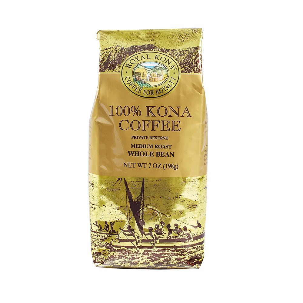 Royal Kona 100% Kona Coffee Private Reserve Medium Roast Whole Bean Coffee (2 SET)