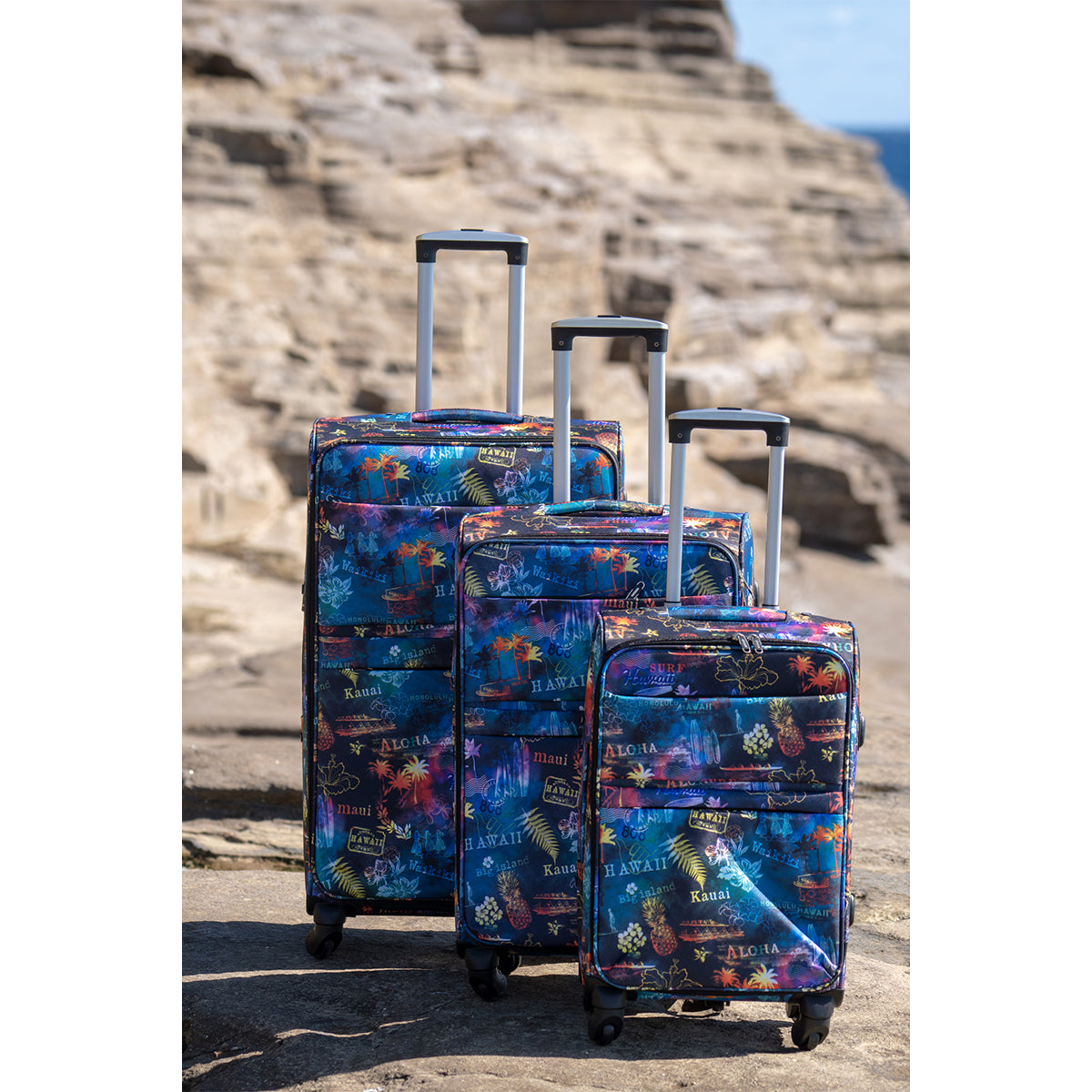 LUGGAGE BAG : RAINBOW NIGHT - 3PCS SET – Aloha Ave Store - Made