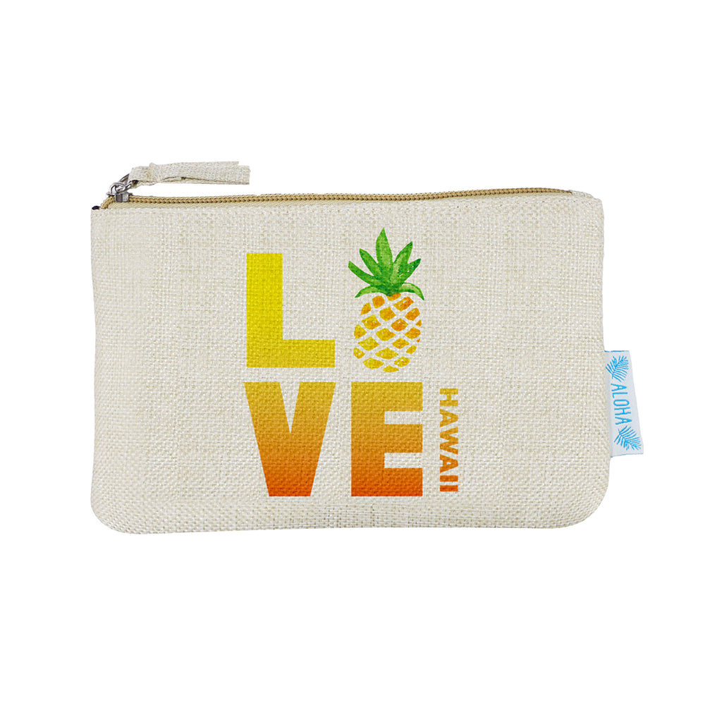 WOVEN POUCH - LOVE PINEAPPLE