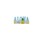 Resin Magnet: Aloha Hawaii Logo w/ Pineapple