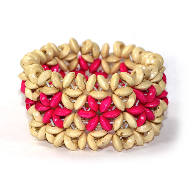 STRETCH WOOD BRACELET - LARGE