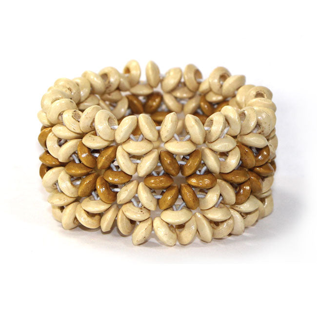 STRETCH WOOD BRACELET - LARGE