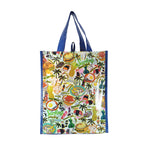 Reusable NON-WOVEN BAG - LOCAL FOOD - GREEN / BLUE