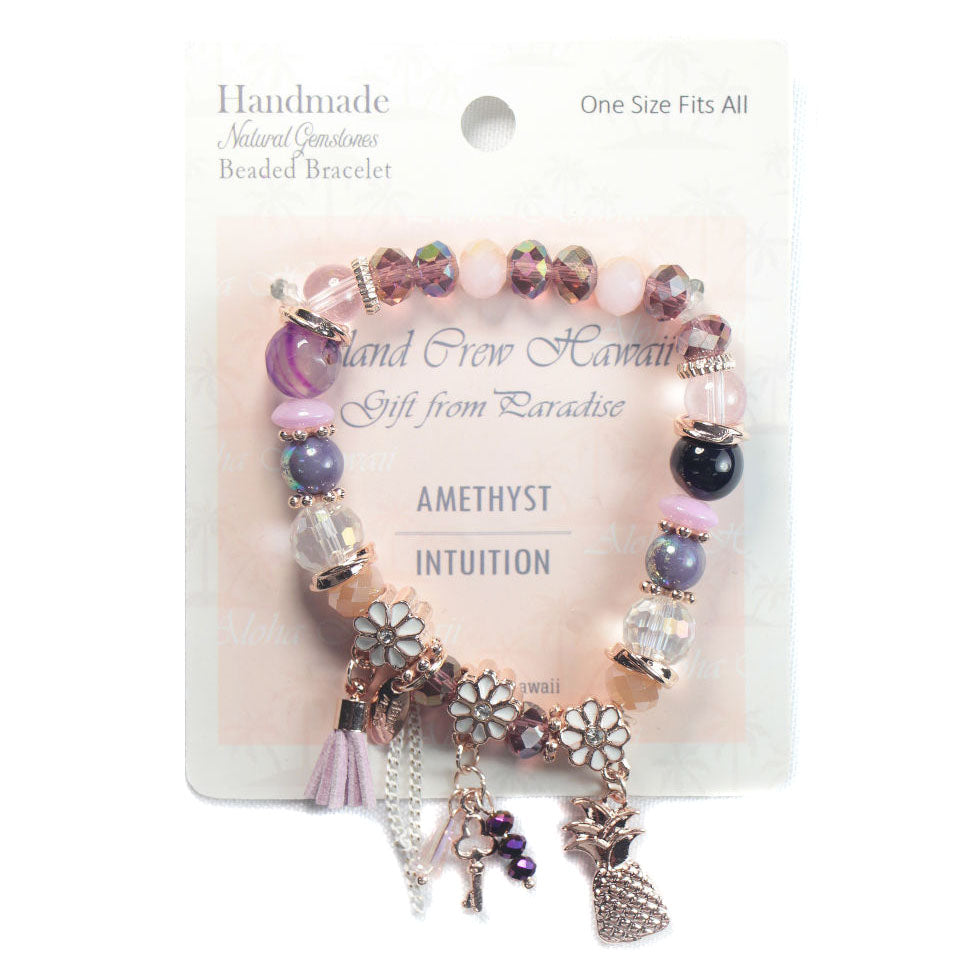 STONE BRACELET W/ ASSORTED DESIGN