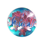 Magnet: HAWAII COASTER - PLUMERIA [6PCS Set]