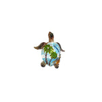 Resin Statues: Small Turtle W/ Palm Trees