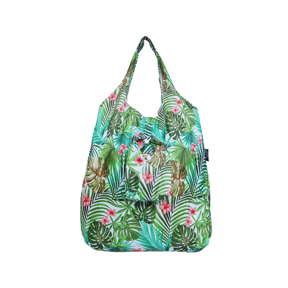 Foldable Reusable Shopping bag PALM FOREST - CREAM
