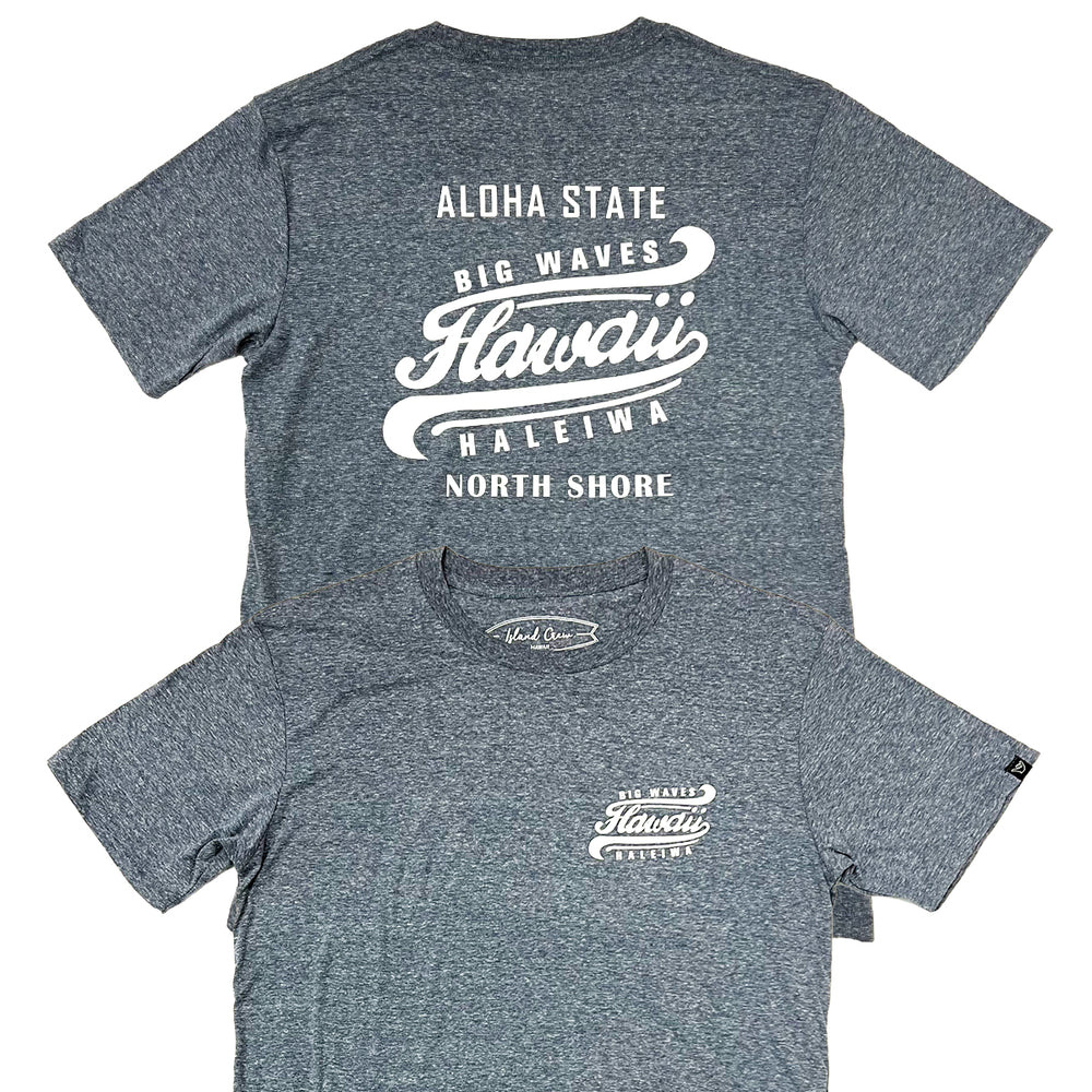 Tri-Blend Short Sleeve T-Shirt: Big Waves