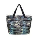 Beach Tote Bag SURFER - BLACK