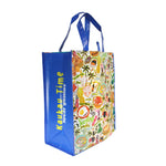 Reusable NON-WOVEN BAG - LOCAL FOOD - GREEN / BLUE