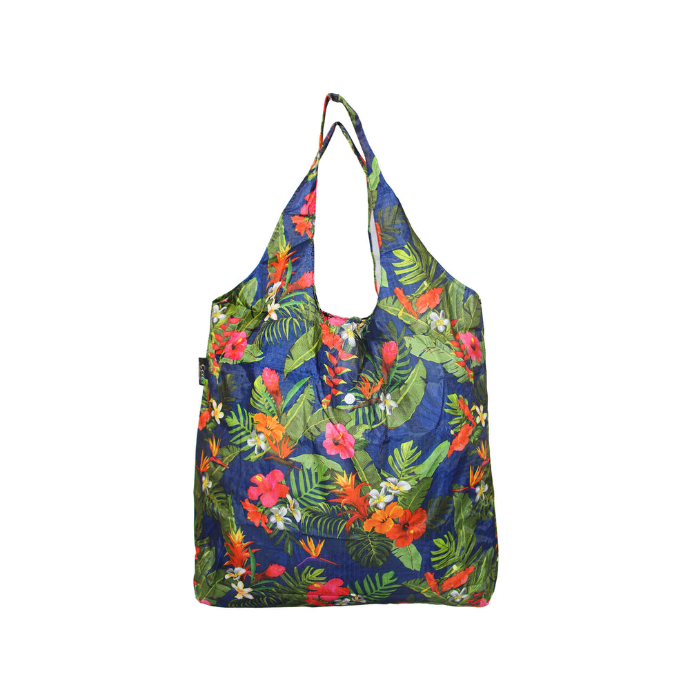 Foldable Reusable Shopping bag BANQUET - BEIGE / NAVY