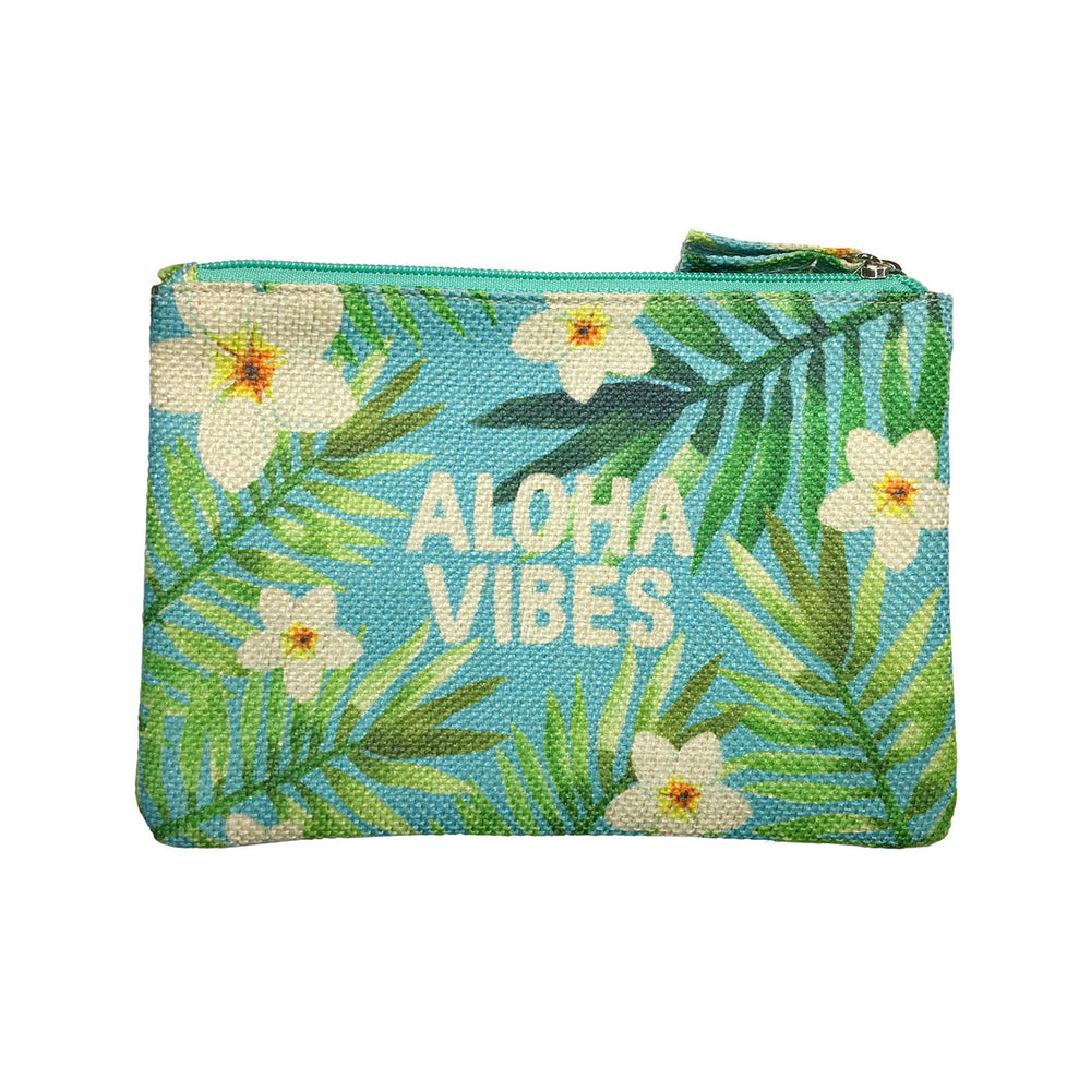 WOVEN POUCH - PLUMERIA