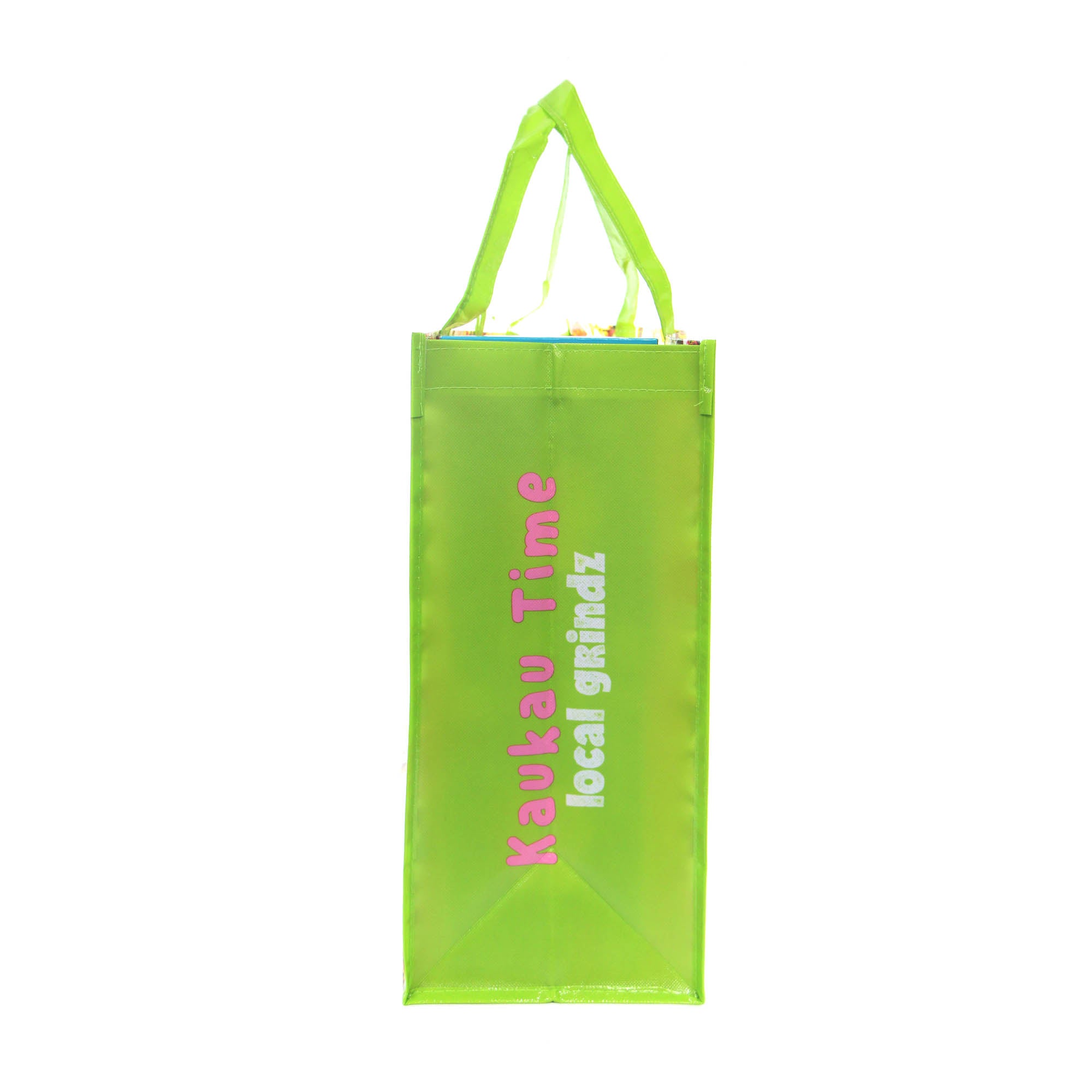 Printed Green and Orange Non Woven Designer Shopping Bag, Capacity