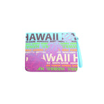 COTTON POUCH BAG - HAWAII W/ TURTLE PRINT - ORANGE / PURPLE / BLUE / YELLOW