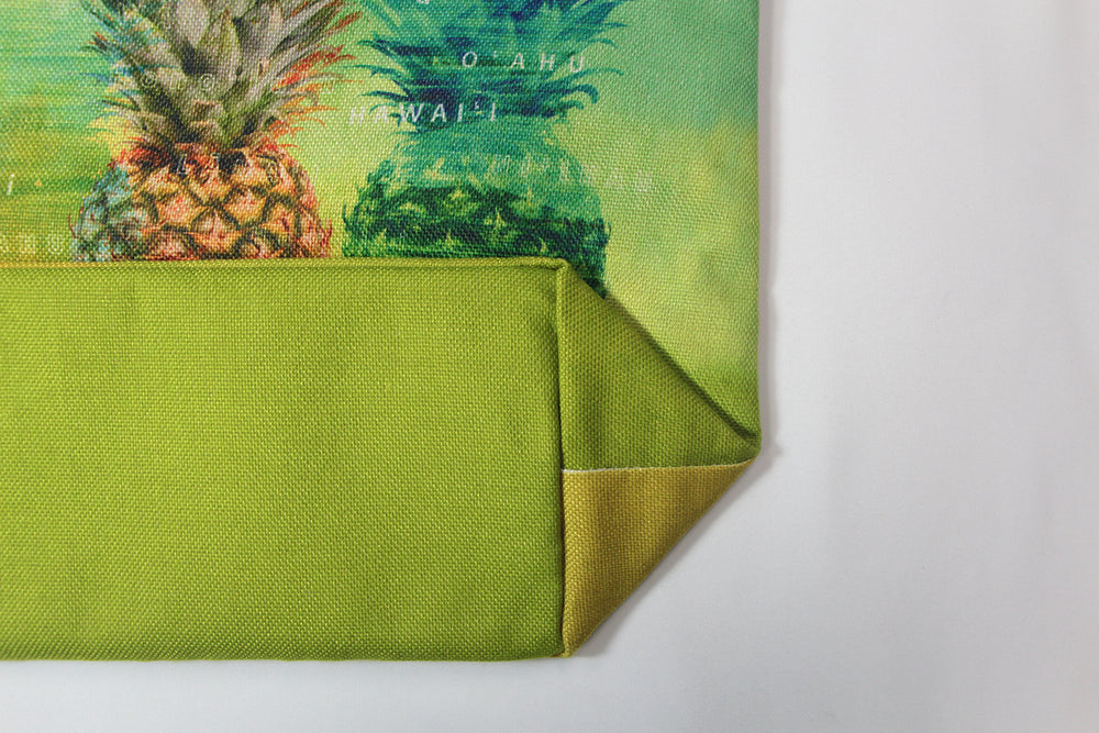 Woven Polyester TOTE BAG - PINEAPPLE ISLAND
