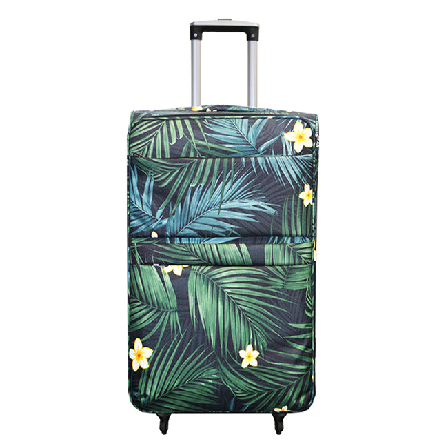 LUGGAGE BAG : PALM PARADE - BLACK - 3PCS SET