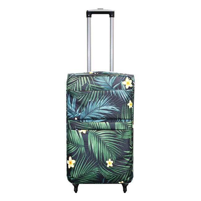 LUGGAGE BAG : PALM PARADE - BLACK - 3PCS SET